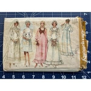 VTG Simplicity Pattern 9608 Miss Wedding Dress or Bridesmaid Dress Size 10 UNCUT